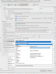 AI Categories Settings