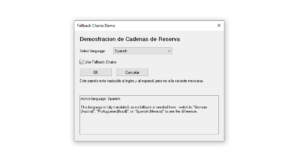 Language Fallback Chains Spanish