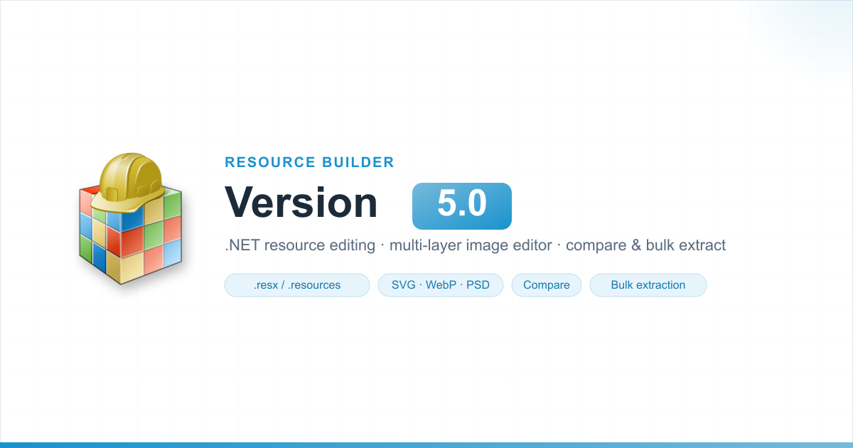 Resource Builder 5.0 Released